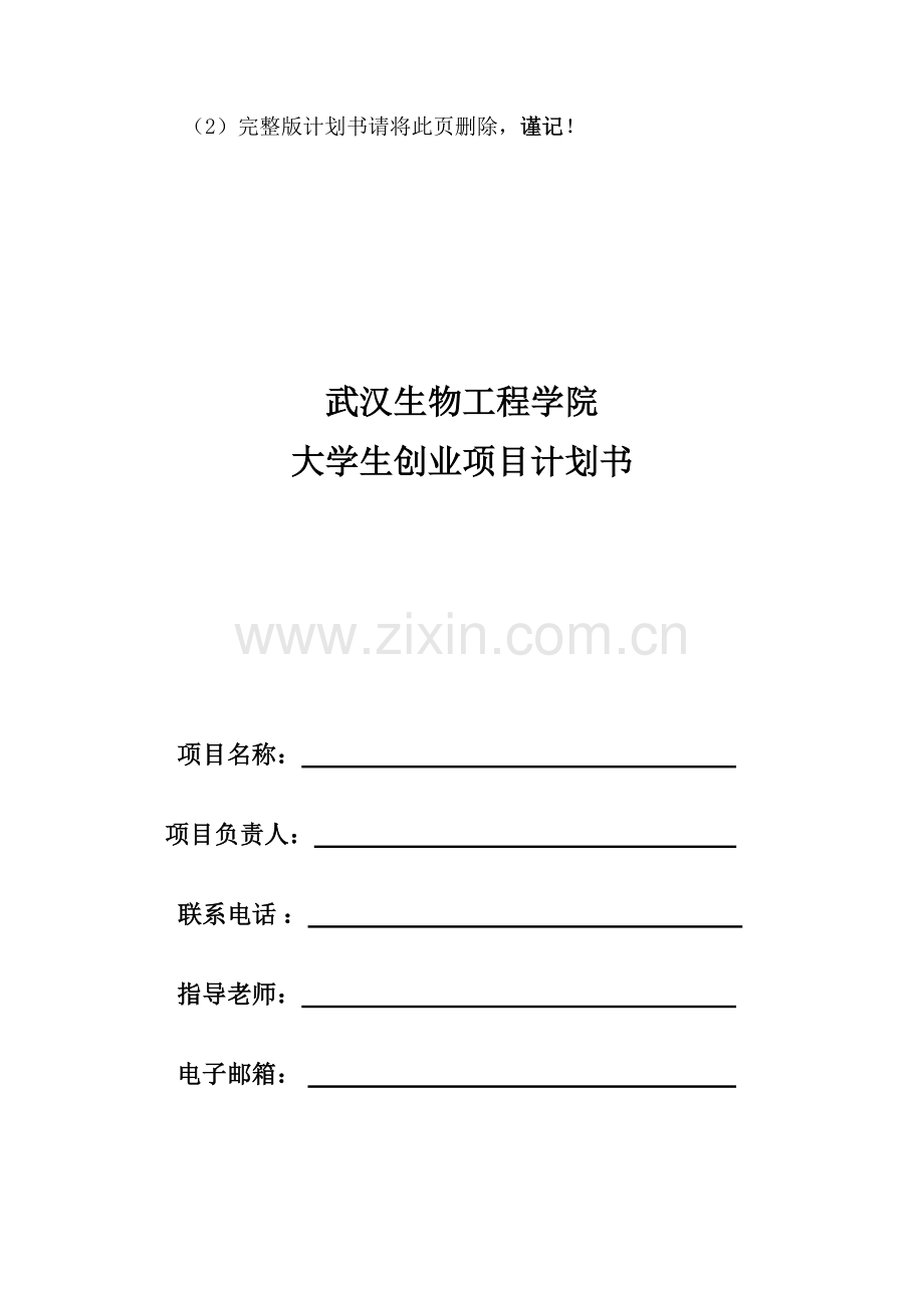 创业项目计划书参考模板及使用说明.doc_第2页