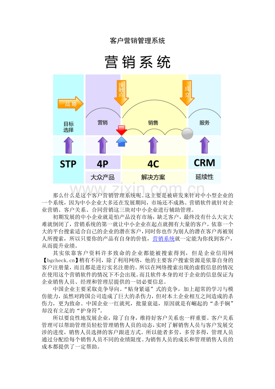 客户营销管理系统.doc_第1页