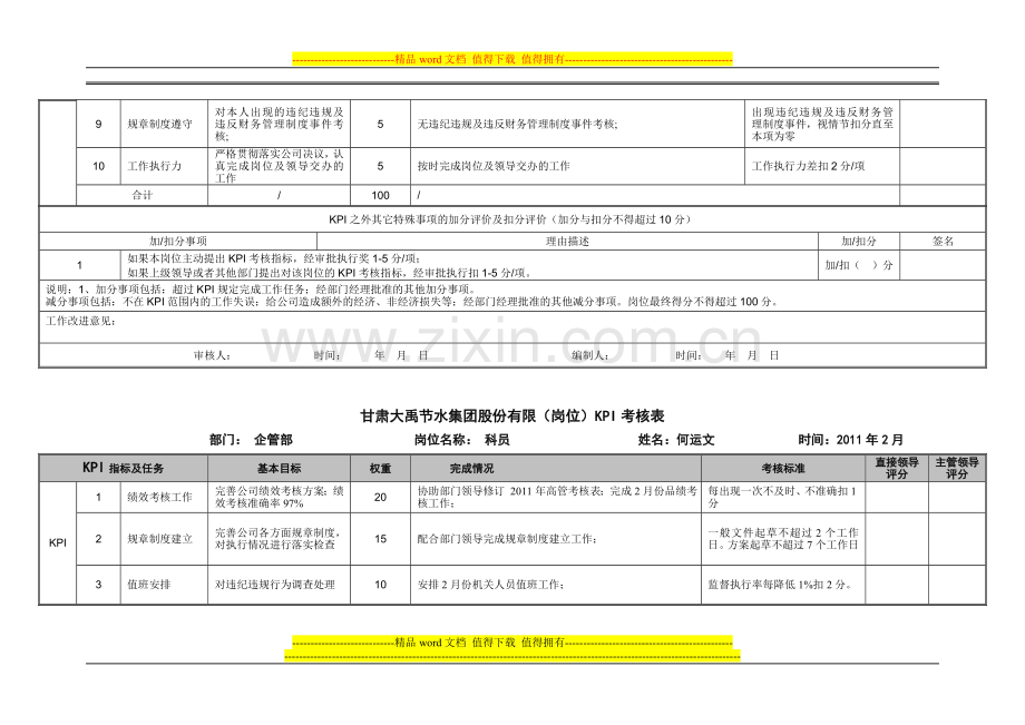 企管部考核表..doc_第2页