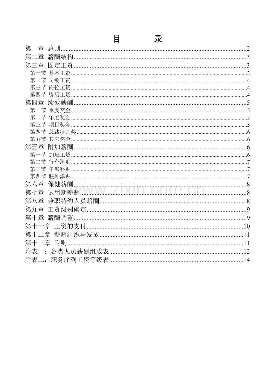 薪酬制度模板[1].doc_第2页