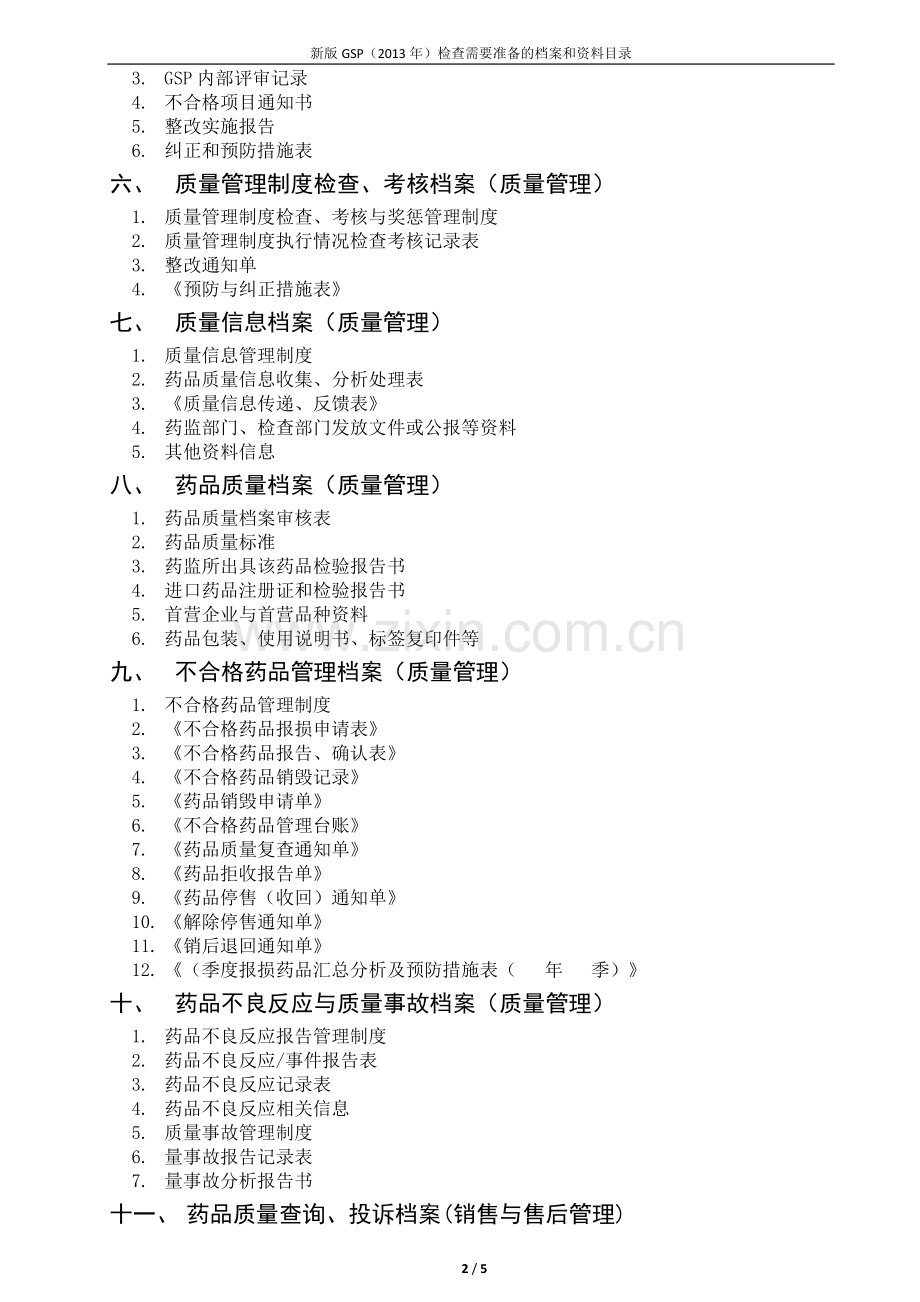 新版GSP检查需要准备的资料和档案.doc_第2页