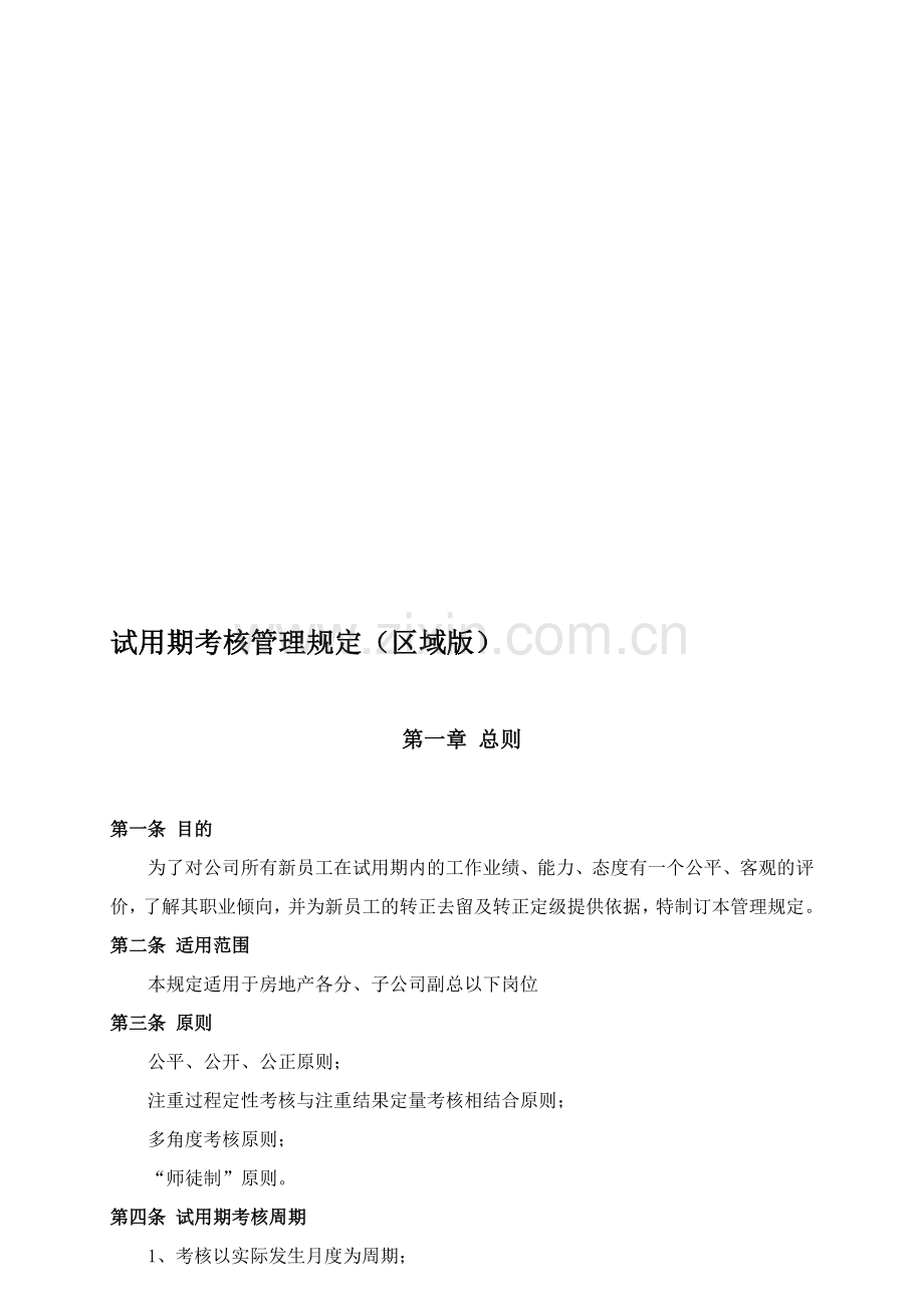 试用期考核管理规定..doc_第1页
