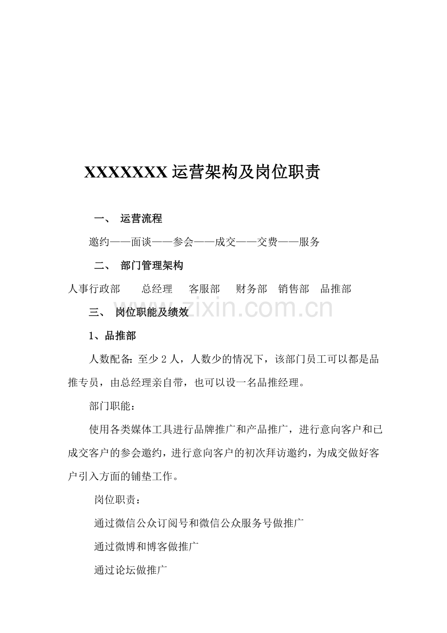 运营架构及岗位责任制.doc_第1页