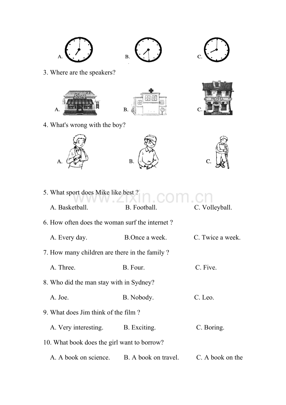 江苏省张家港市2016届九年级英语上册期末测试题.doc_第2页