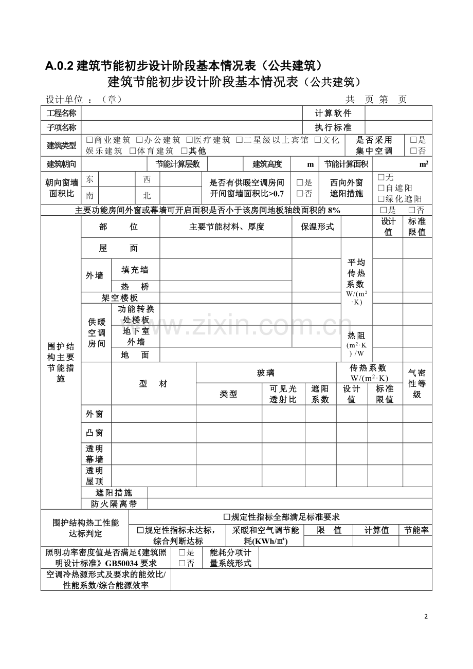 2013重庆市绿色建筑审查资料清单及基本情况表建设工程设计文件编制技术规定附录.doc_第2页