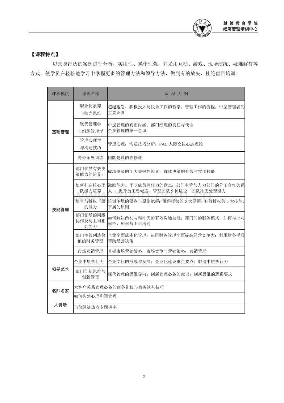浙江大学企业中高层(后备管理干部)高级研修班.doc_第2页