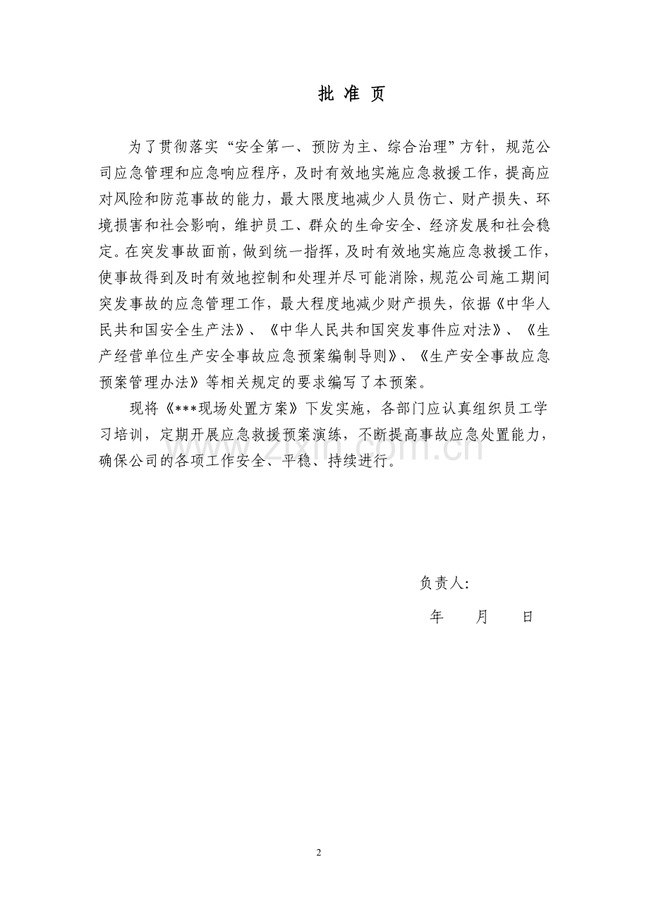 公司现场应急处置方案编制提纲.doc_第2页