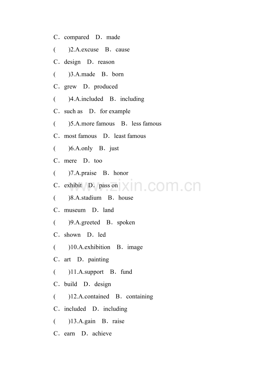 高三英语第二轮限时复习题33.doc_第2页