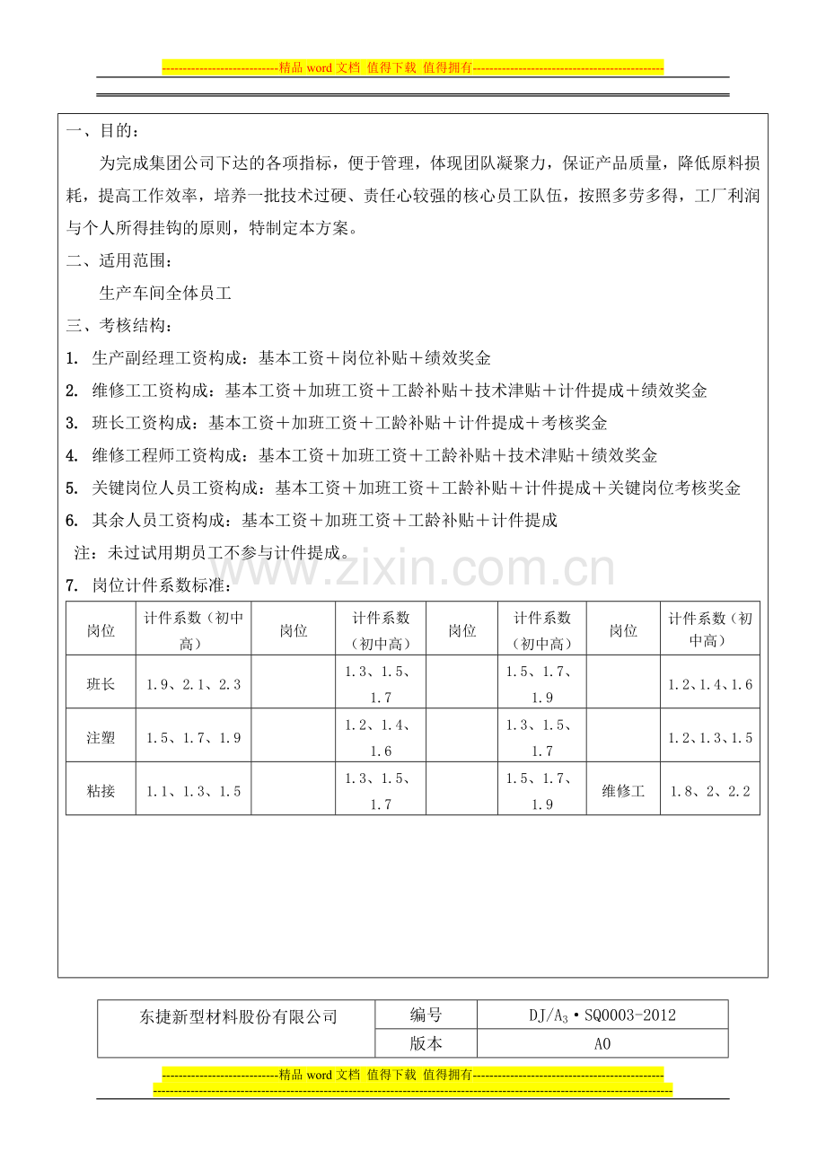 生产部薪资考核制度0003..doc_第2页