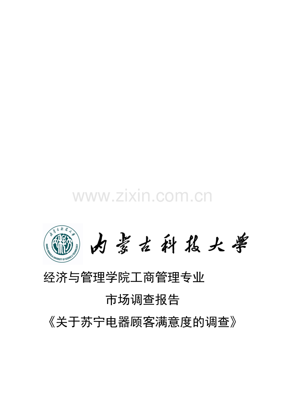苏宁电器调查报告.doc_第1页