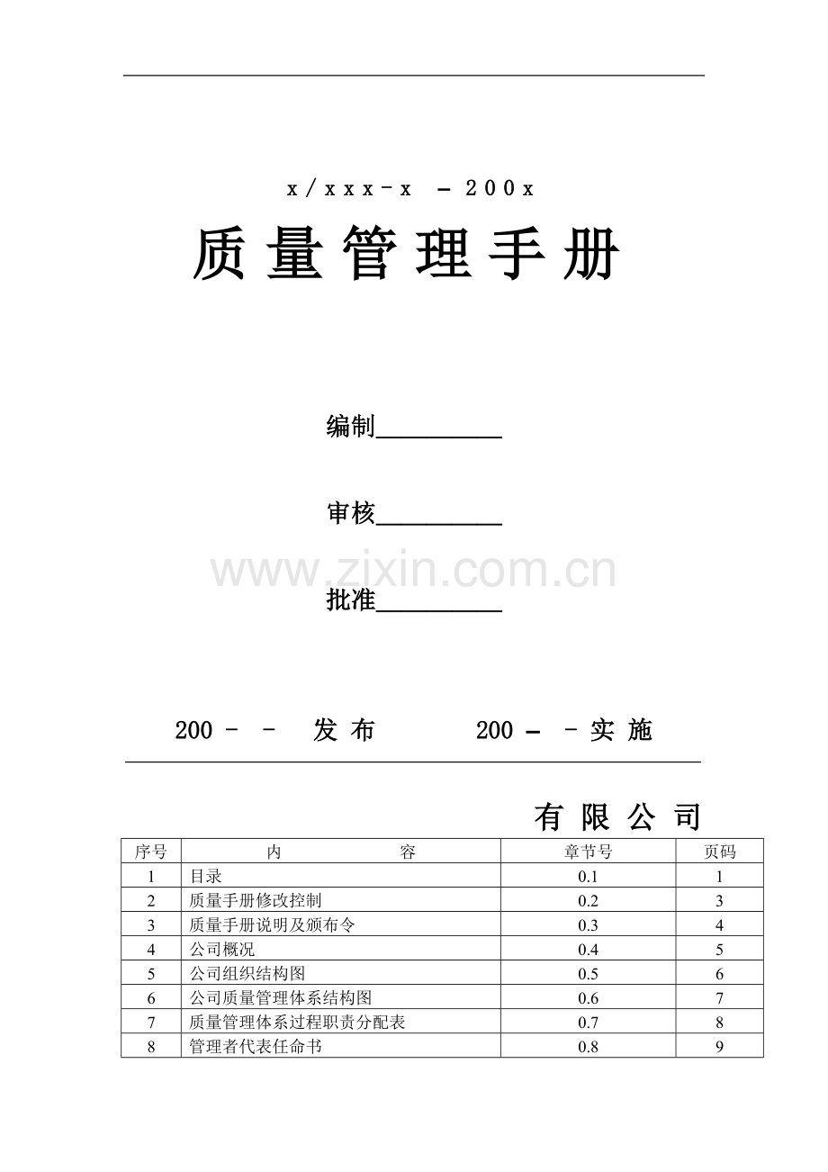 房地产公司参考质量手册.doc_第2页