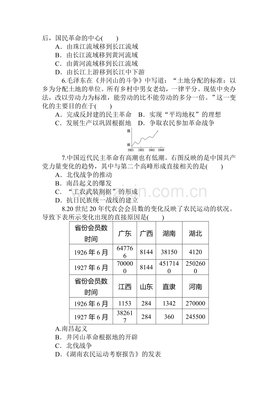 2015届高考历史第一轮总复习同步训练题21.doc_第2页