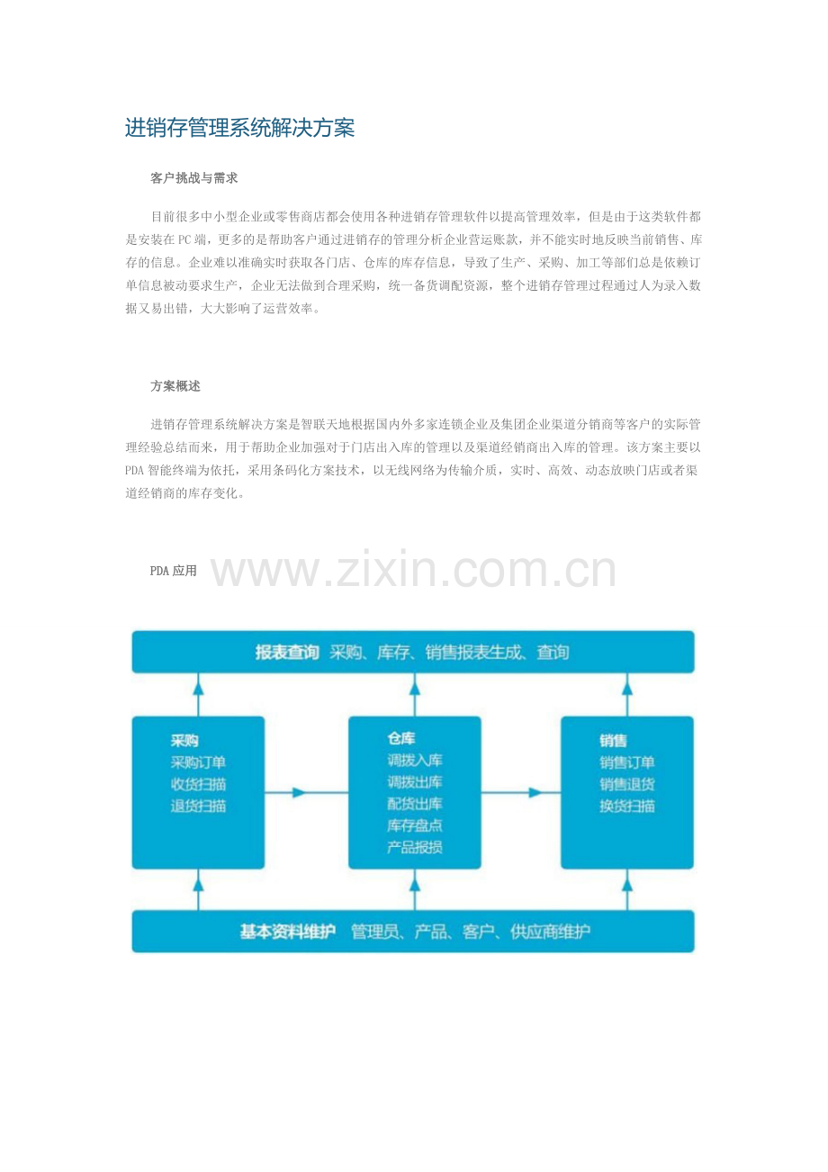 PDA进销存管理系统解决方案.doc_第1页