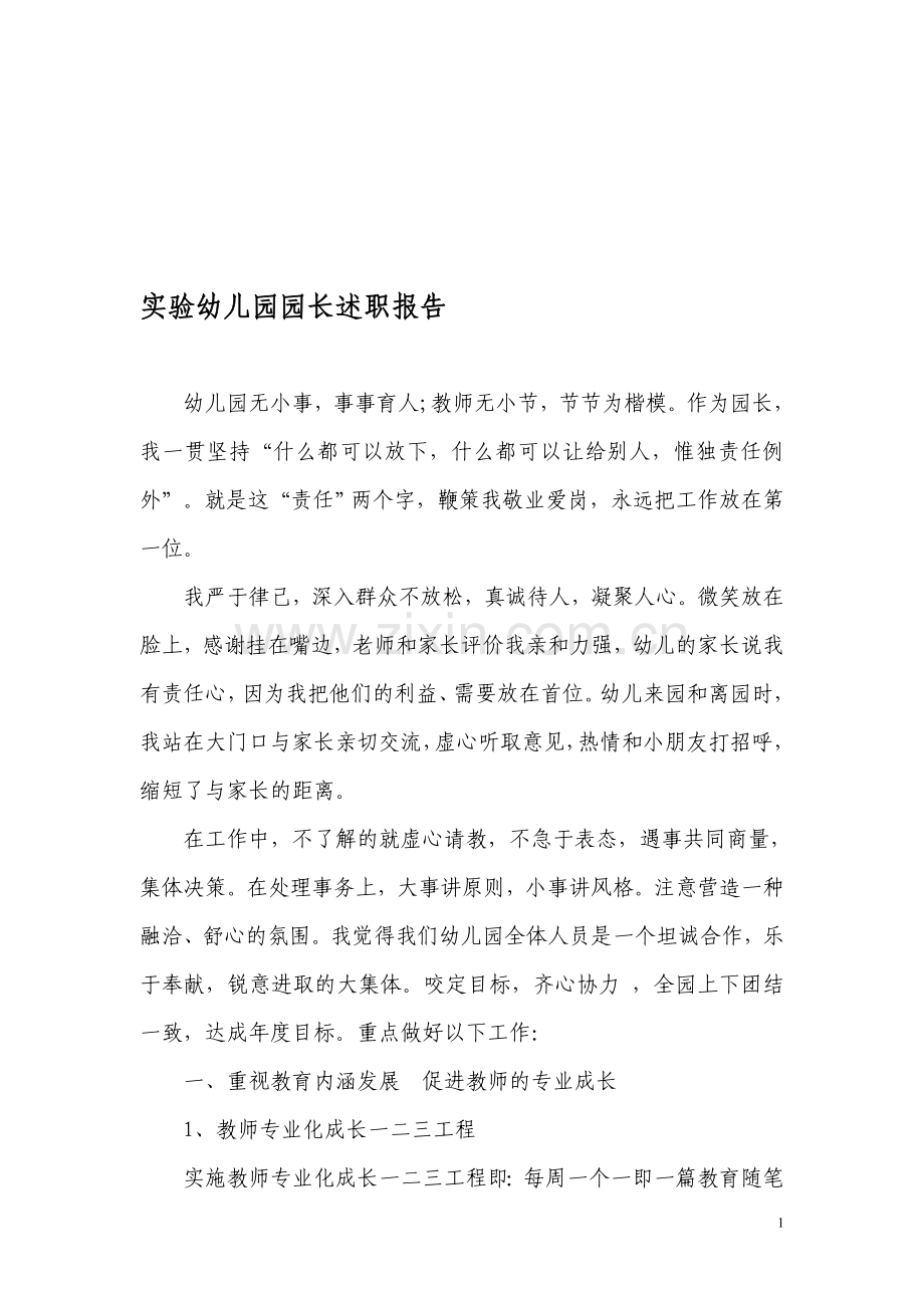 实验幼儿园园长述职报告.doc_第1页
