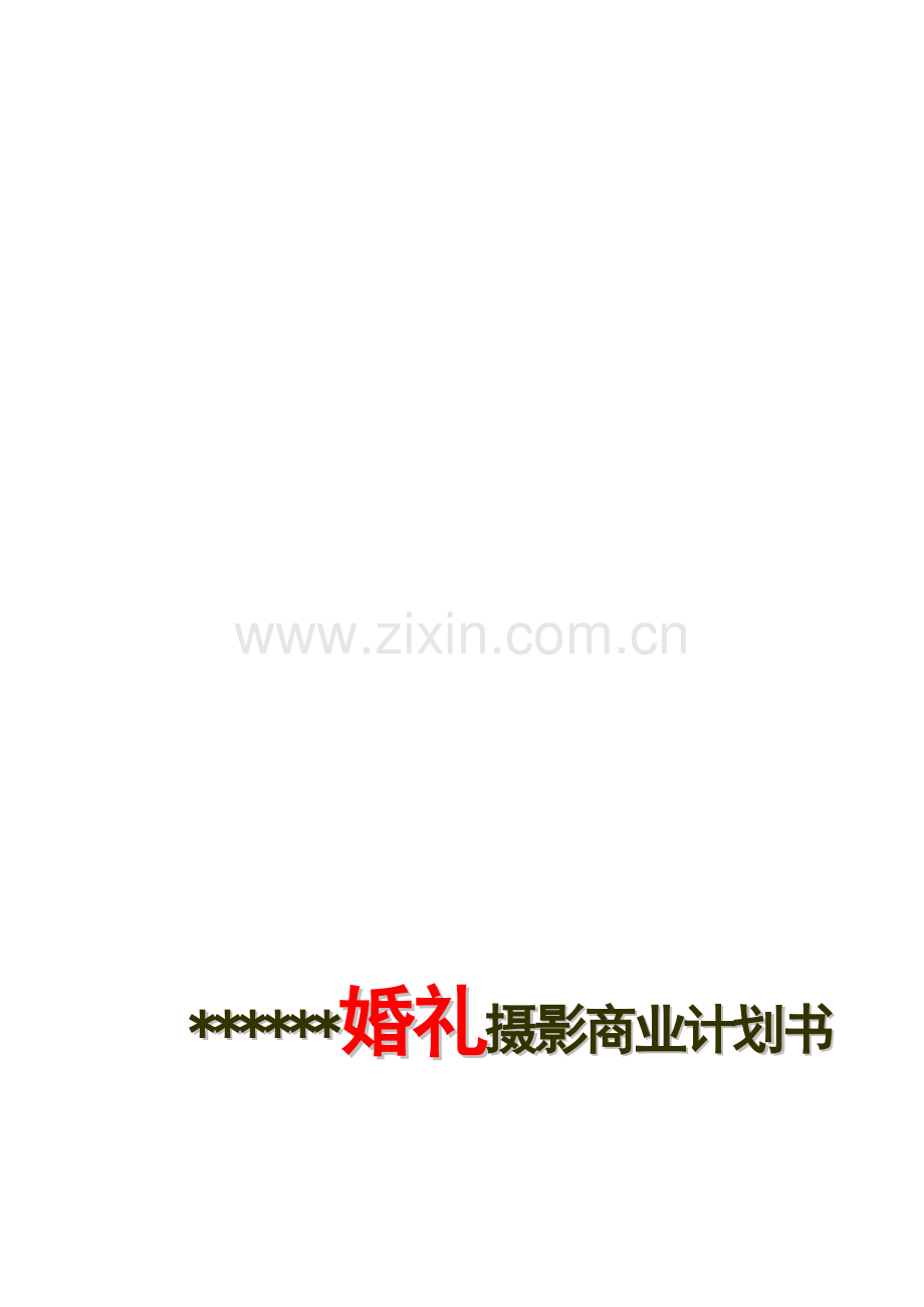 婚礼摄影商业计划书.doc_第2页