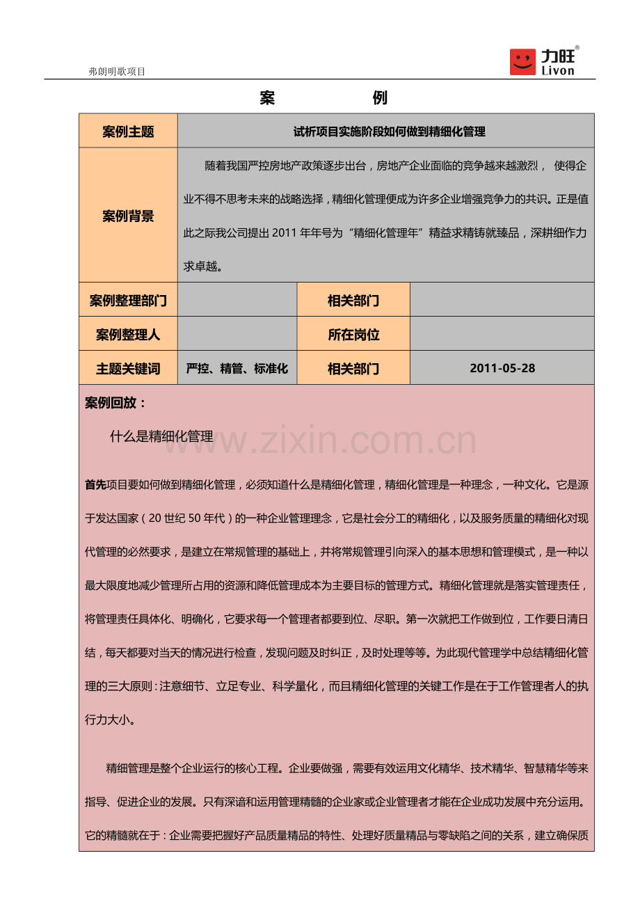 项目实施阶段如何做到精细化管理.docx_第1页