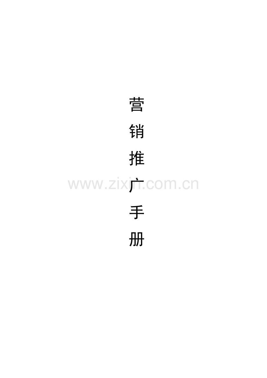 营销推广手册.doc_第1页