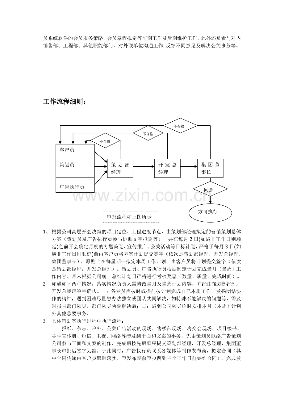 房地产公司营销策划部岗位职责和工作流程.doc_第2页