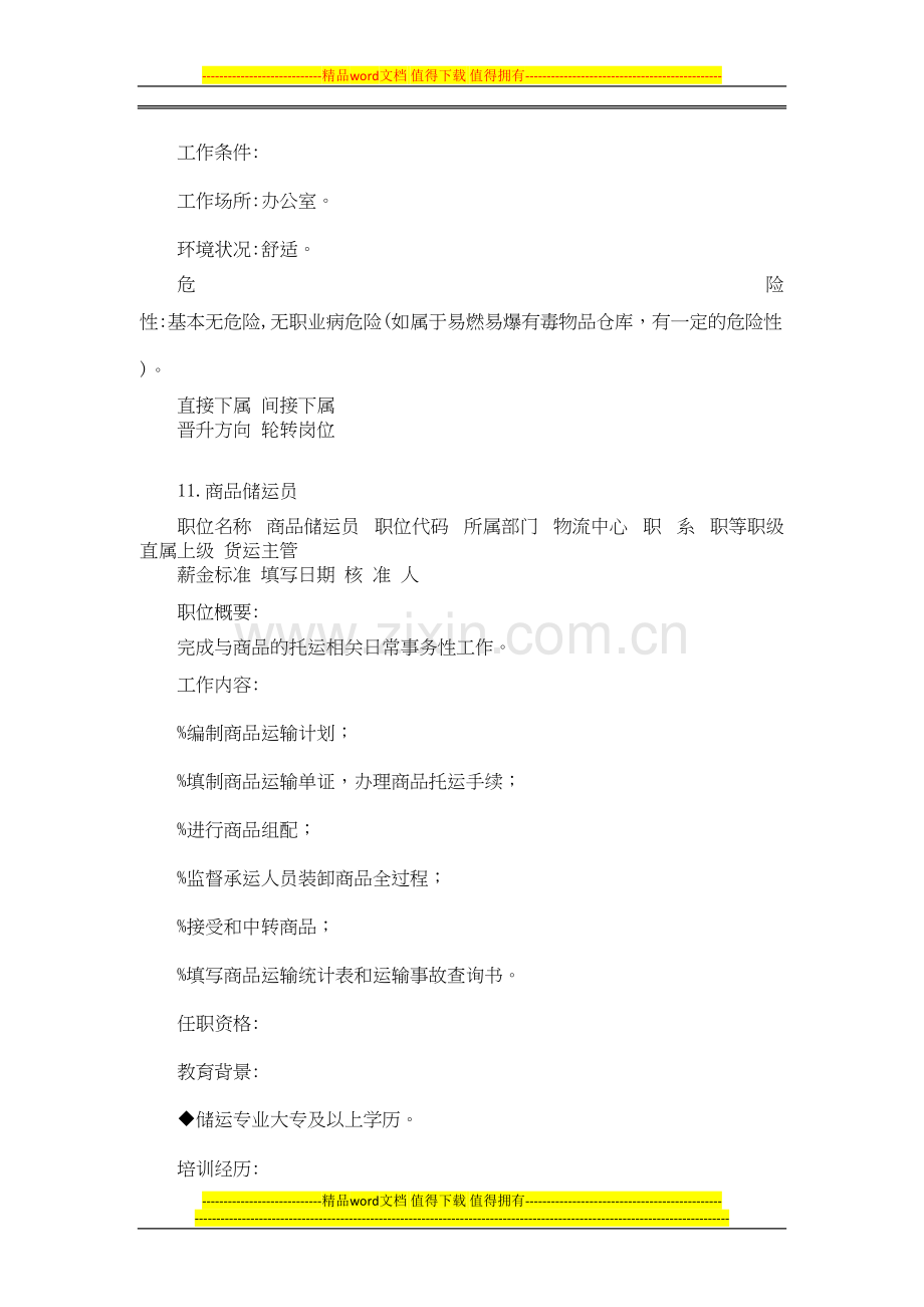 多个岗位说明书与绩效考核标准-16..doc_第2页