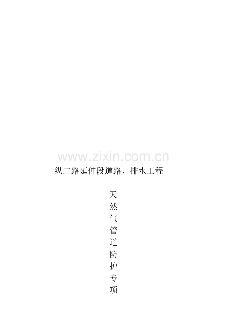 天然气管道保护专项施工方案.doc_第1页
