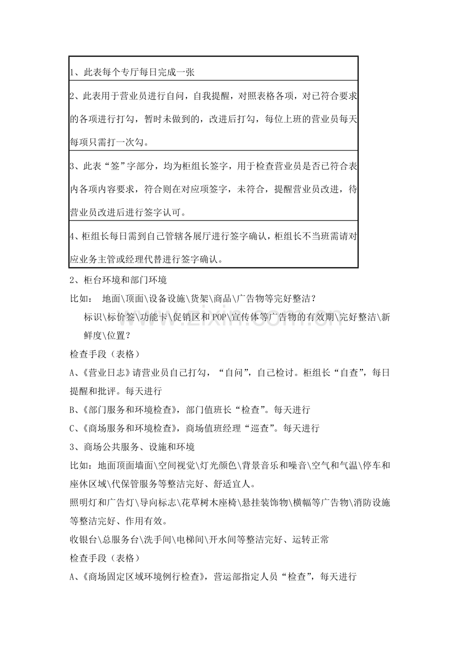 卖场服务和环境检查管理方案.doc_第2页