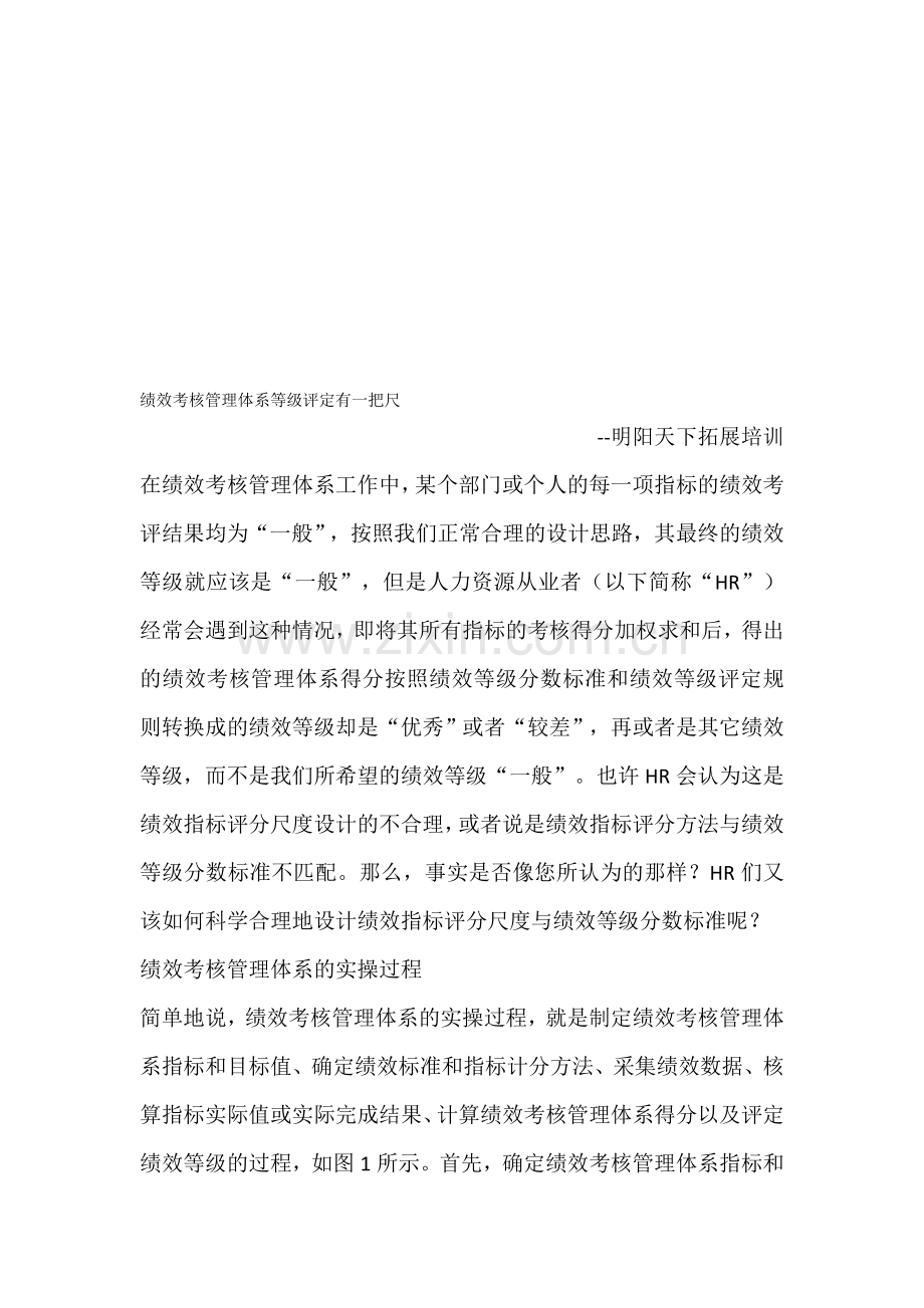 绩效考核管理体系等级评定有一把尺.doc_第1页