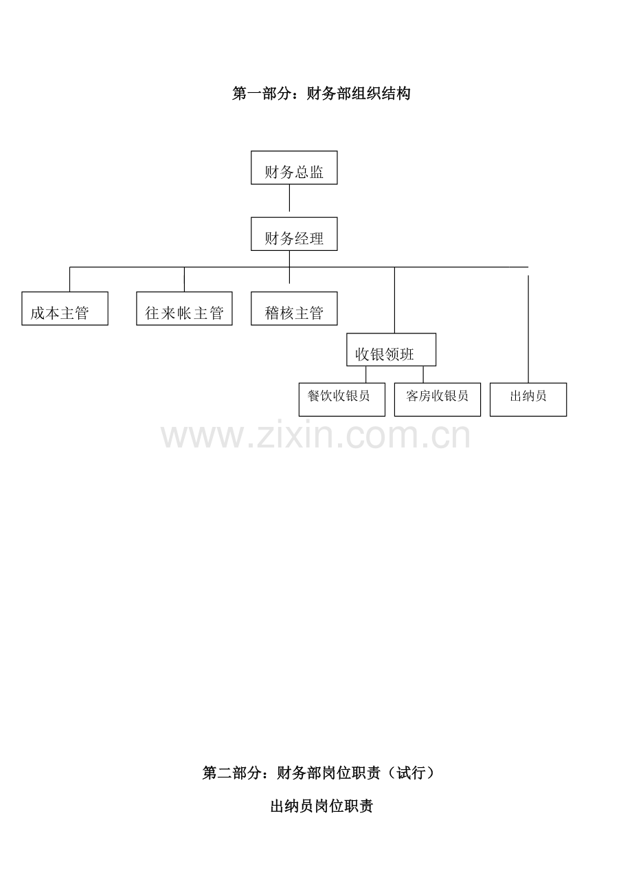 财务部组织结构及工作程序.doc_第2页
