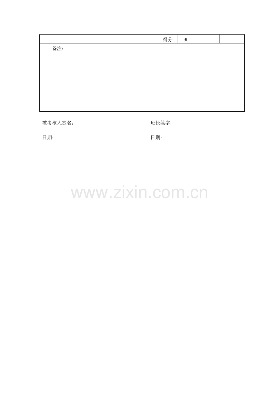 炊事员(A)绩效考核表.doc_第2页