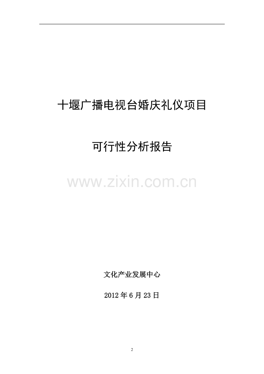 广播电视台婚庆礼仪项目可行性分析报告.doc_第2页