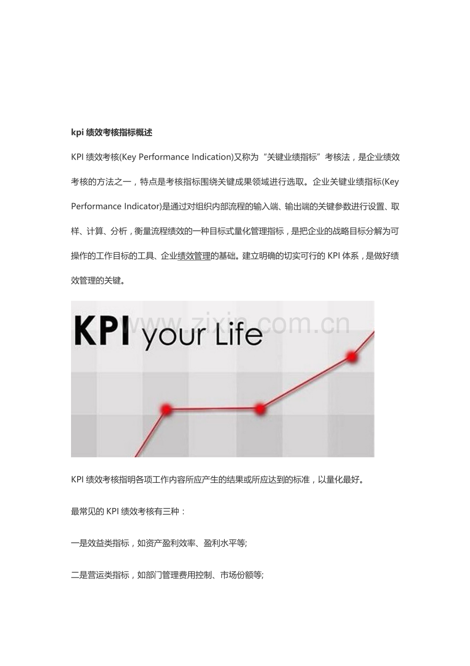 kpi绩效考核指标的基本介绍..doc_第1页