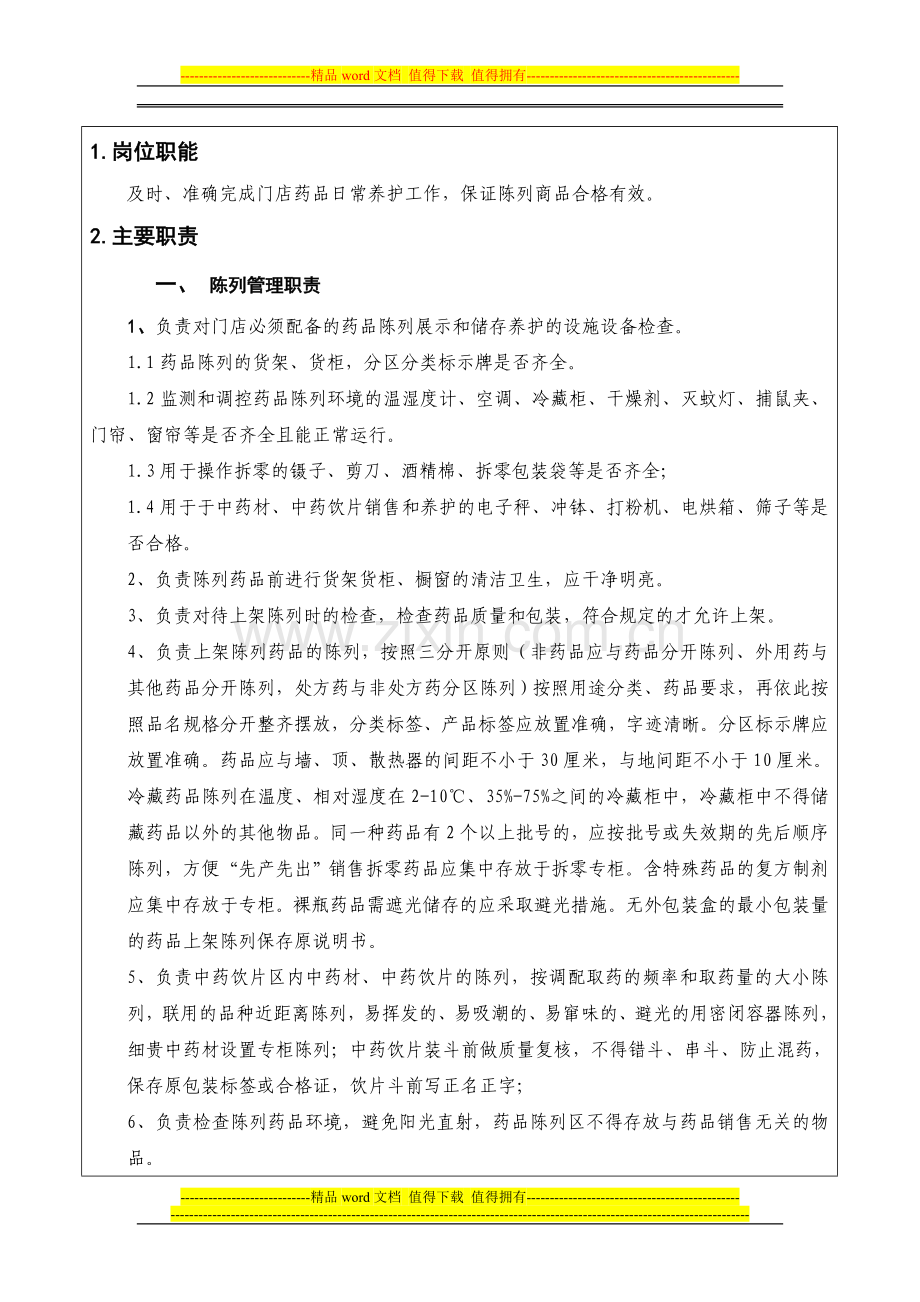 门店陈列及检查养护员职责.doc_第2页