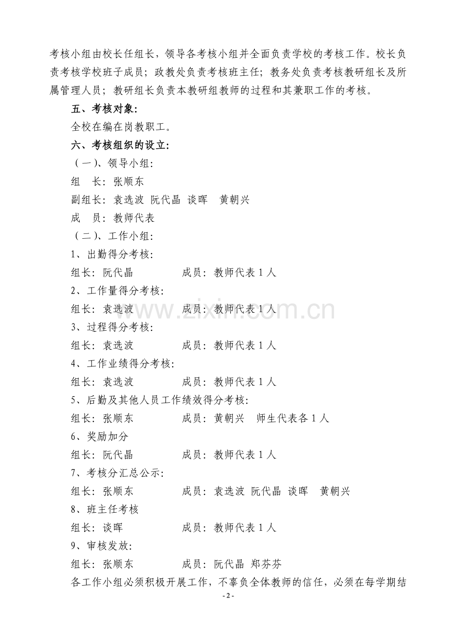三小绩效考核方案(修改稿)-2014-2015.doc_第2页