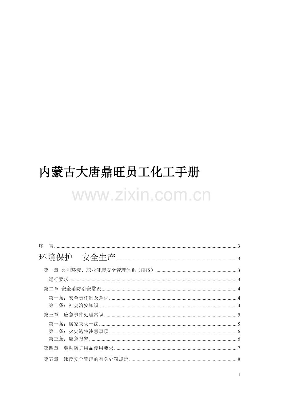化工企业员工安全手册-(1).doc_第1页