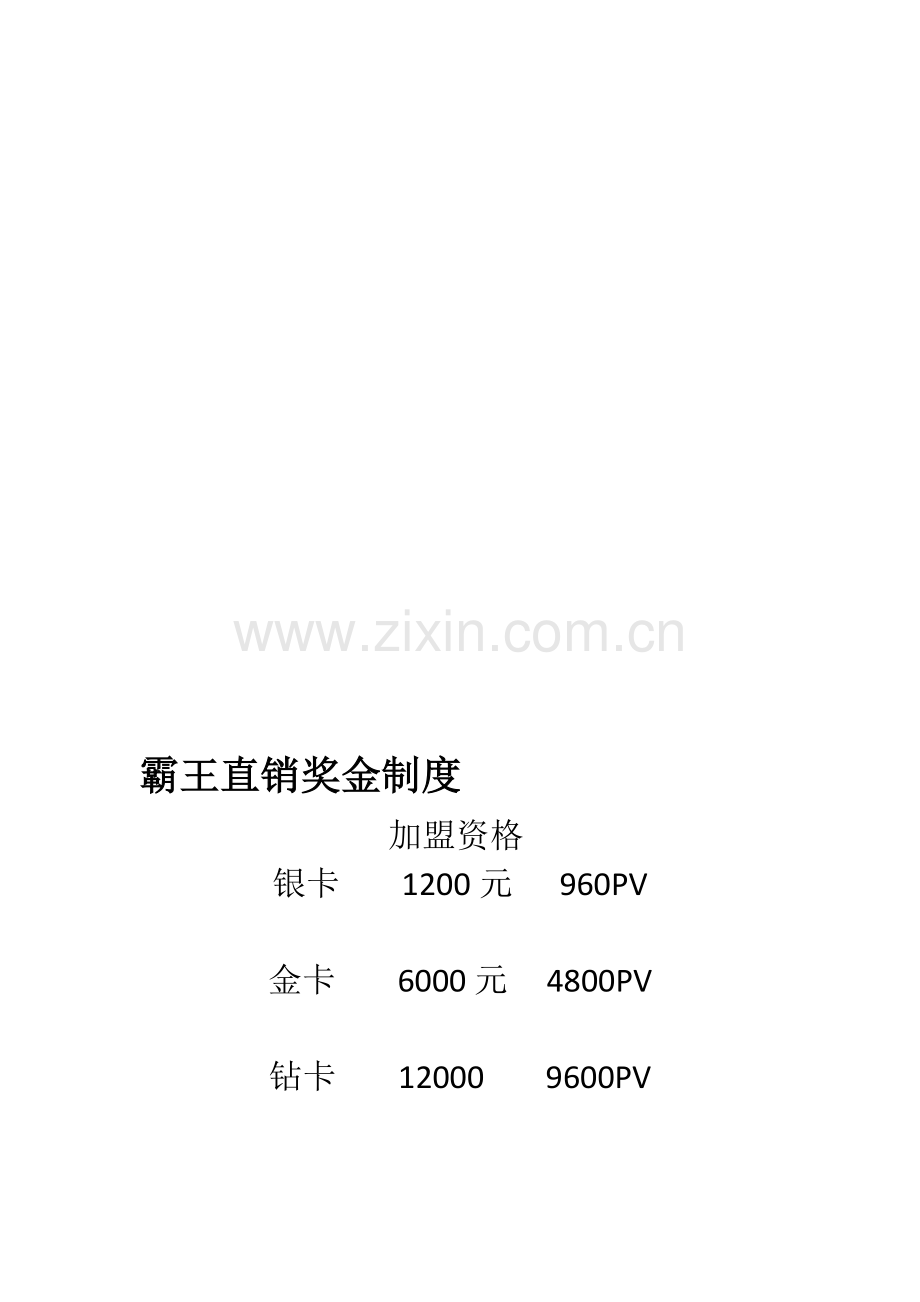 霸王直销奖金制度.doc_第1页