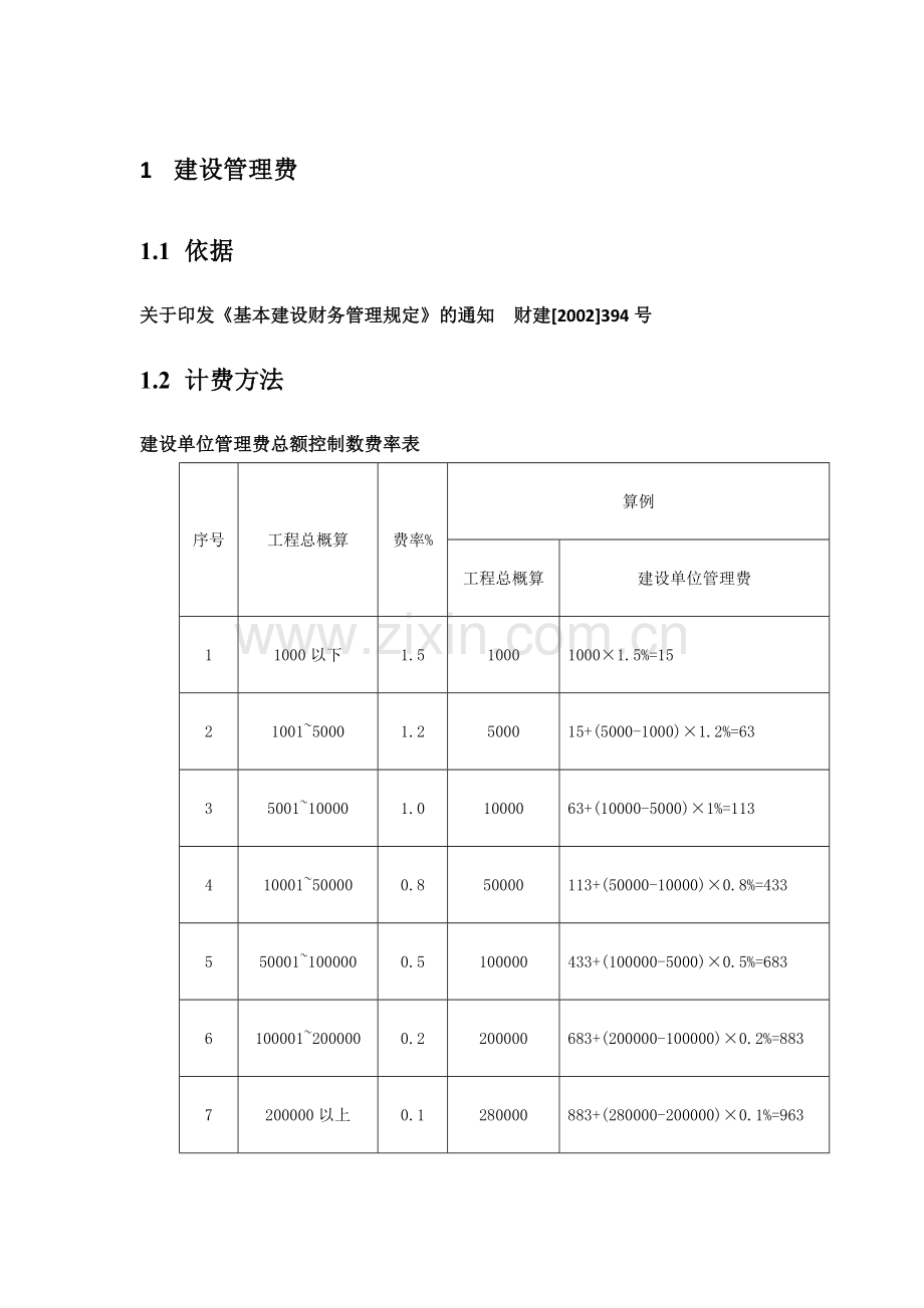 工程其他费用收费标准(含建设管理、咨询、监理、招标费).docx_第1页