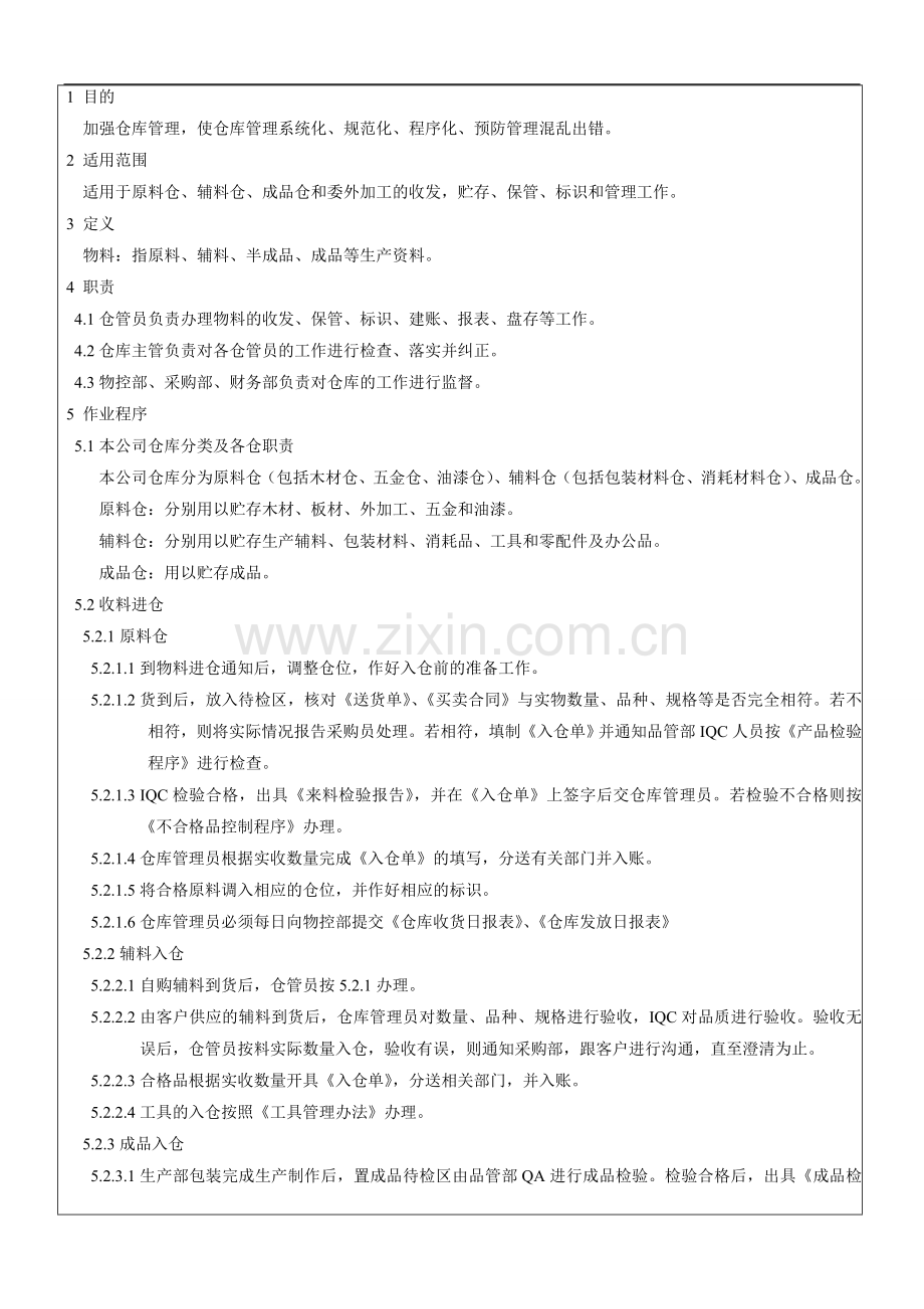 05-ZD-003仓库管理制度.doc_第2页