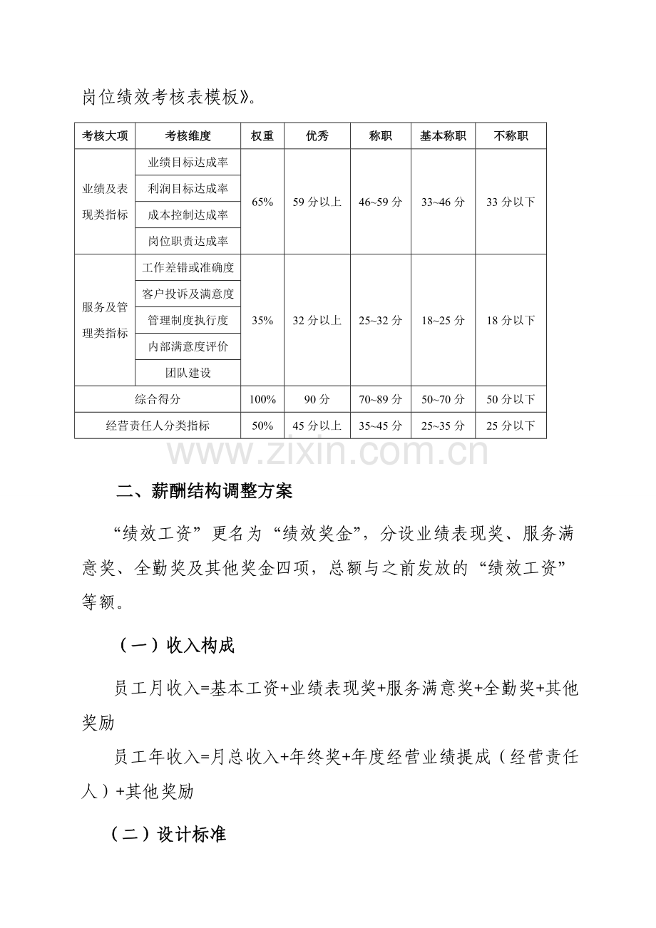 员工绩效考核调整方案.doc_第2页