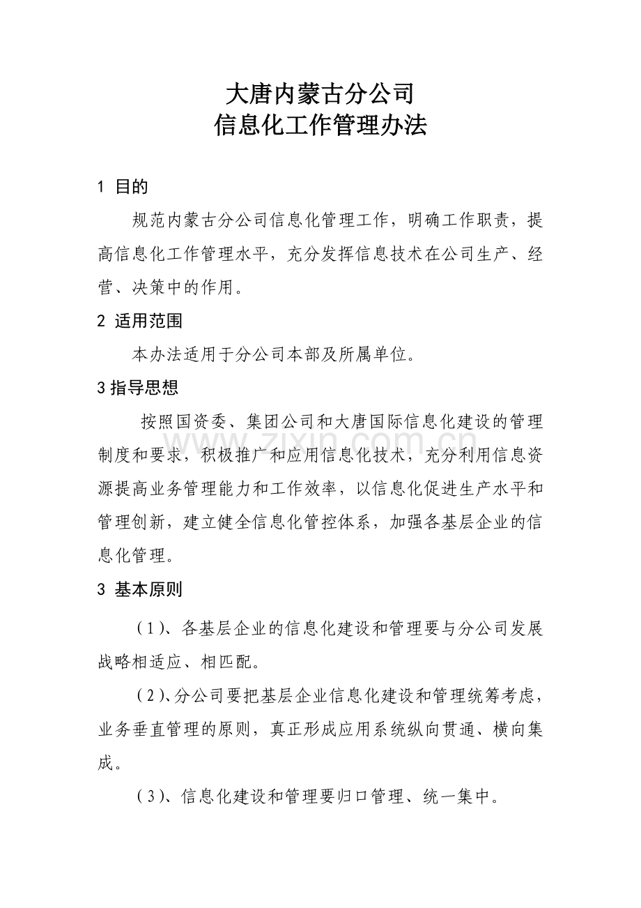 分公司信息化工作管理办法.doc_第1页