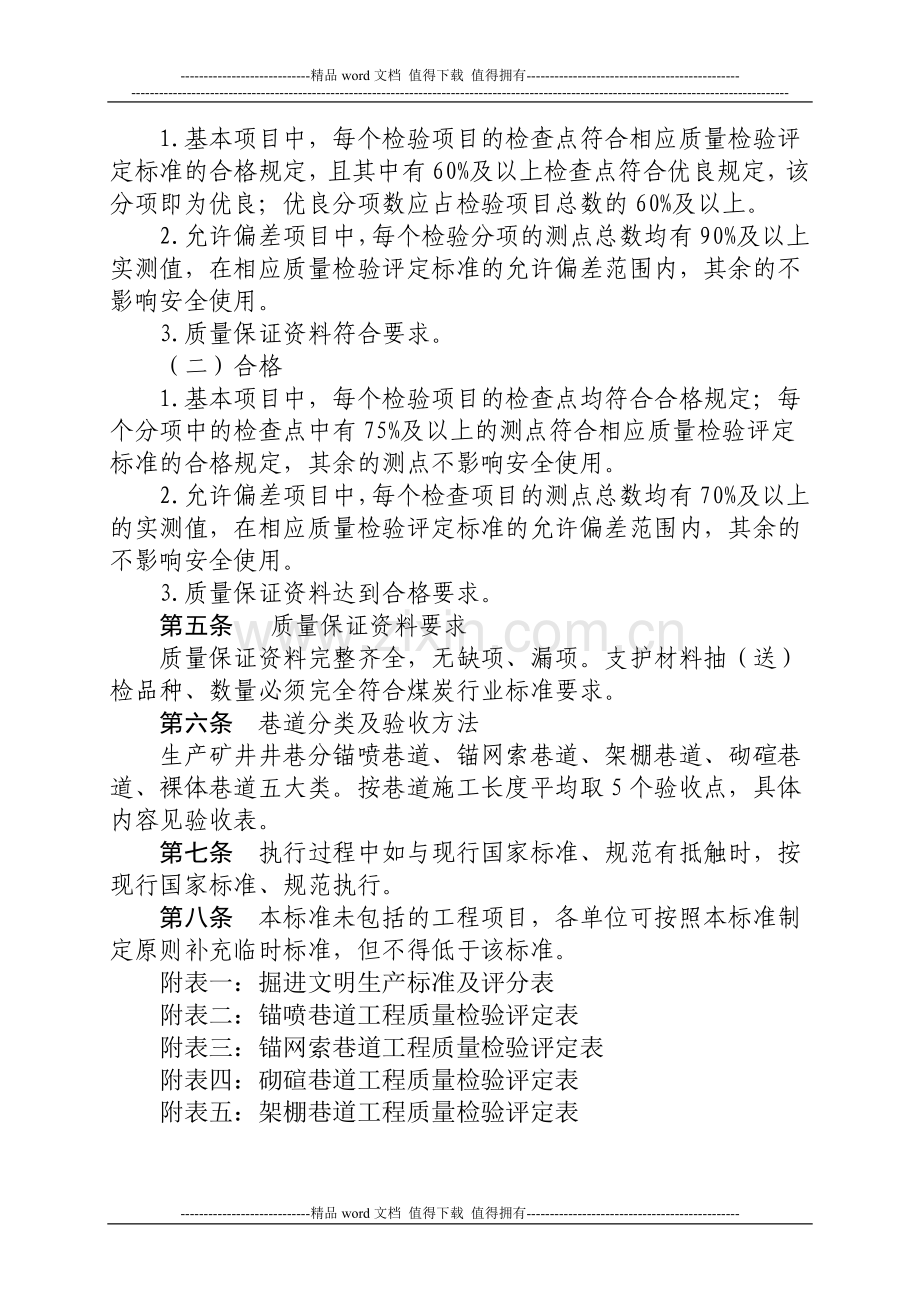 掘进安全质量标准化标准及考核评级办法..doc_第2页