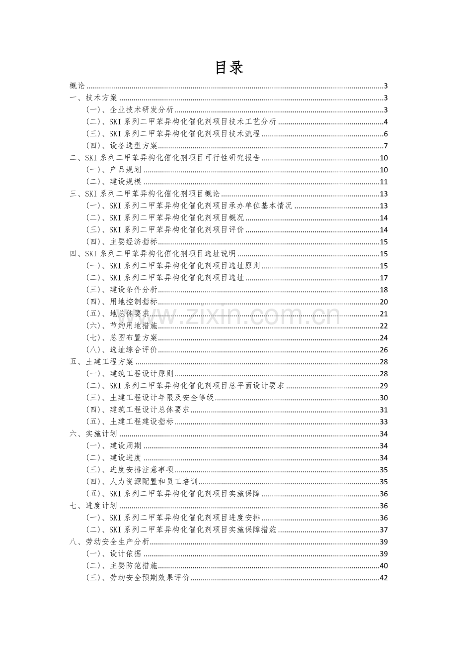 2024年SKI系列二甲苯异构化催化剂项目可行性研究报告.docx_第2页