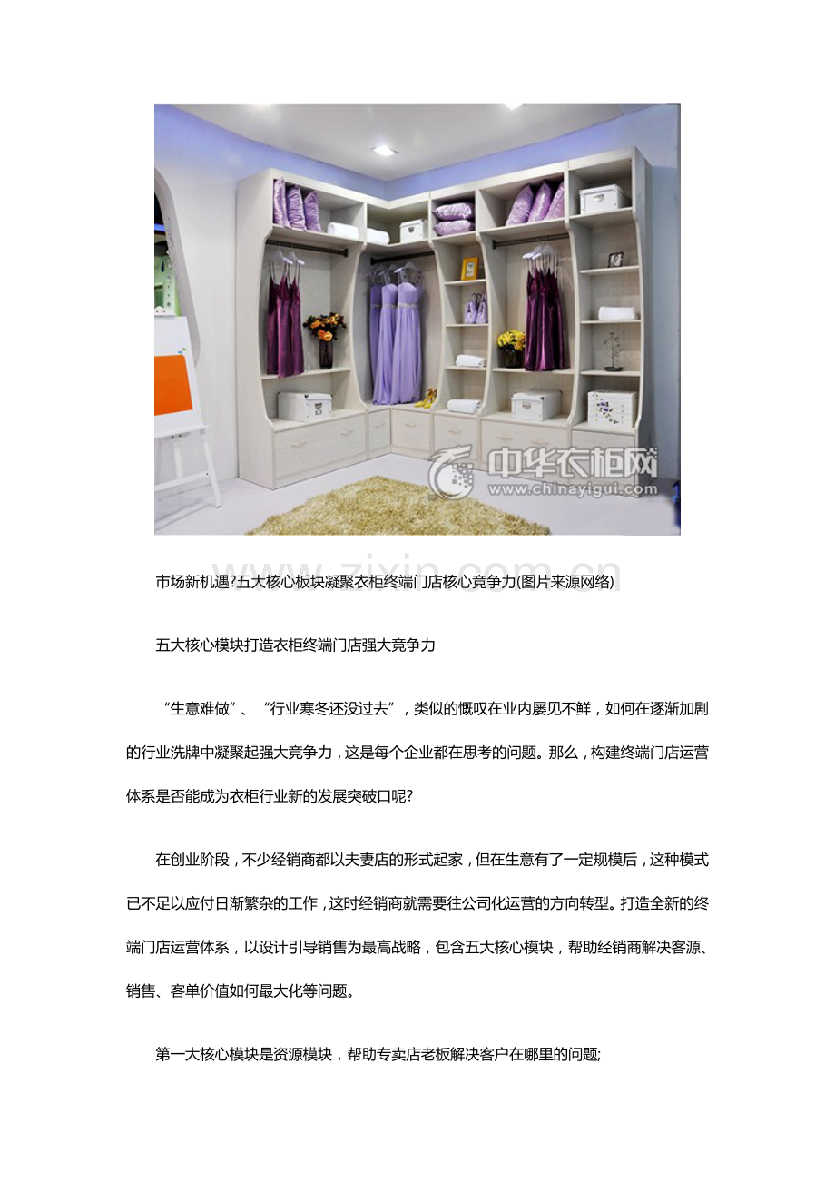 市场新机遇？五大核心板块凝聚衣柜终端门店核心竞争力.doc_第2页
