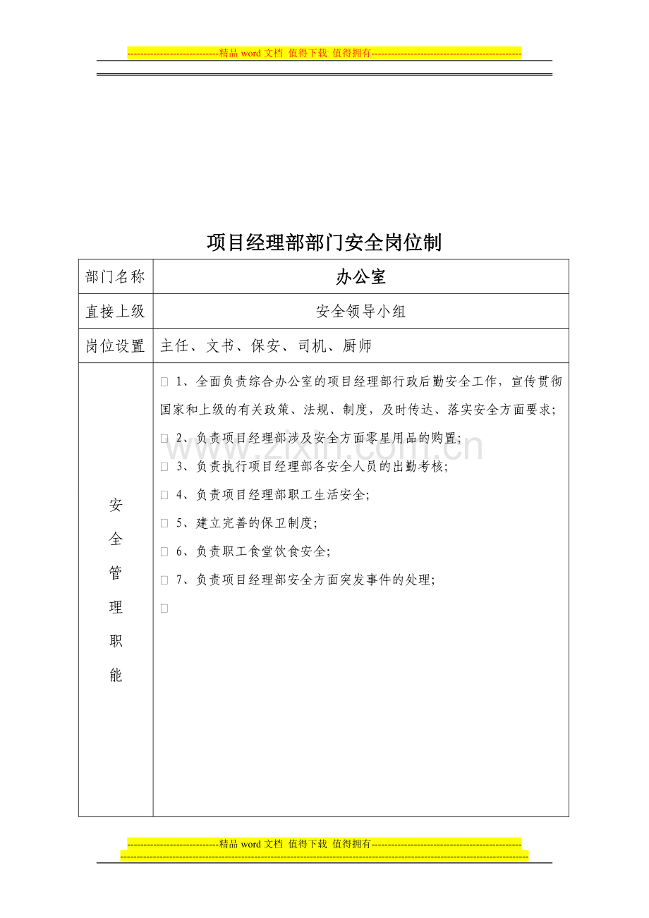 项目经理部各部门安全职责.doc_第2页