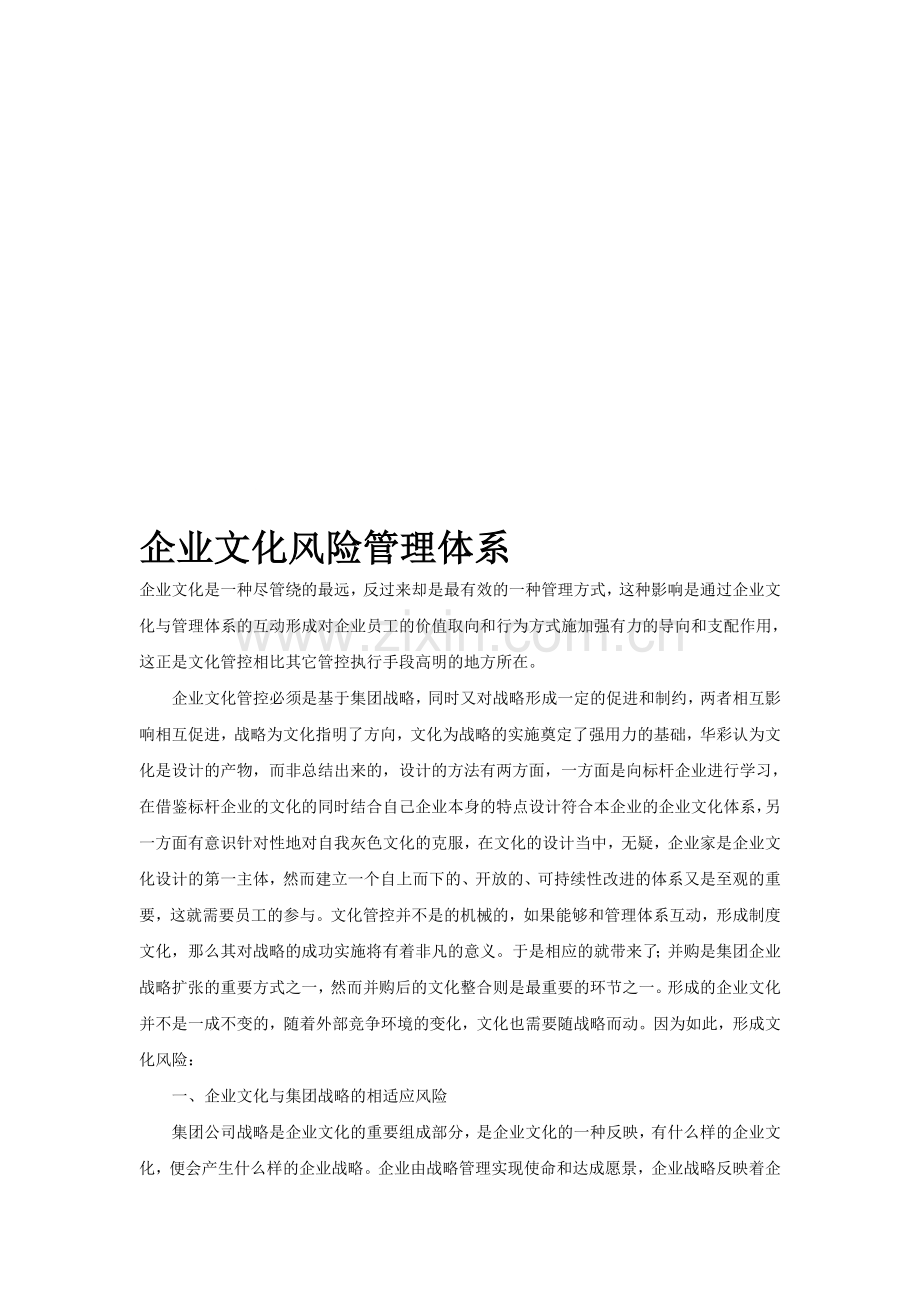企业文化风险管理体系.doc_第1页