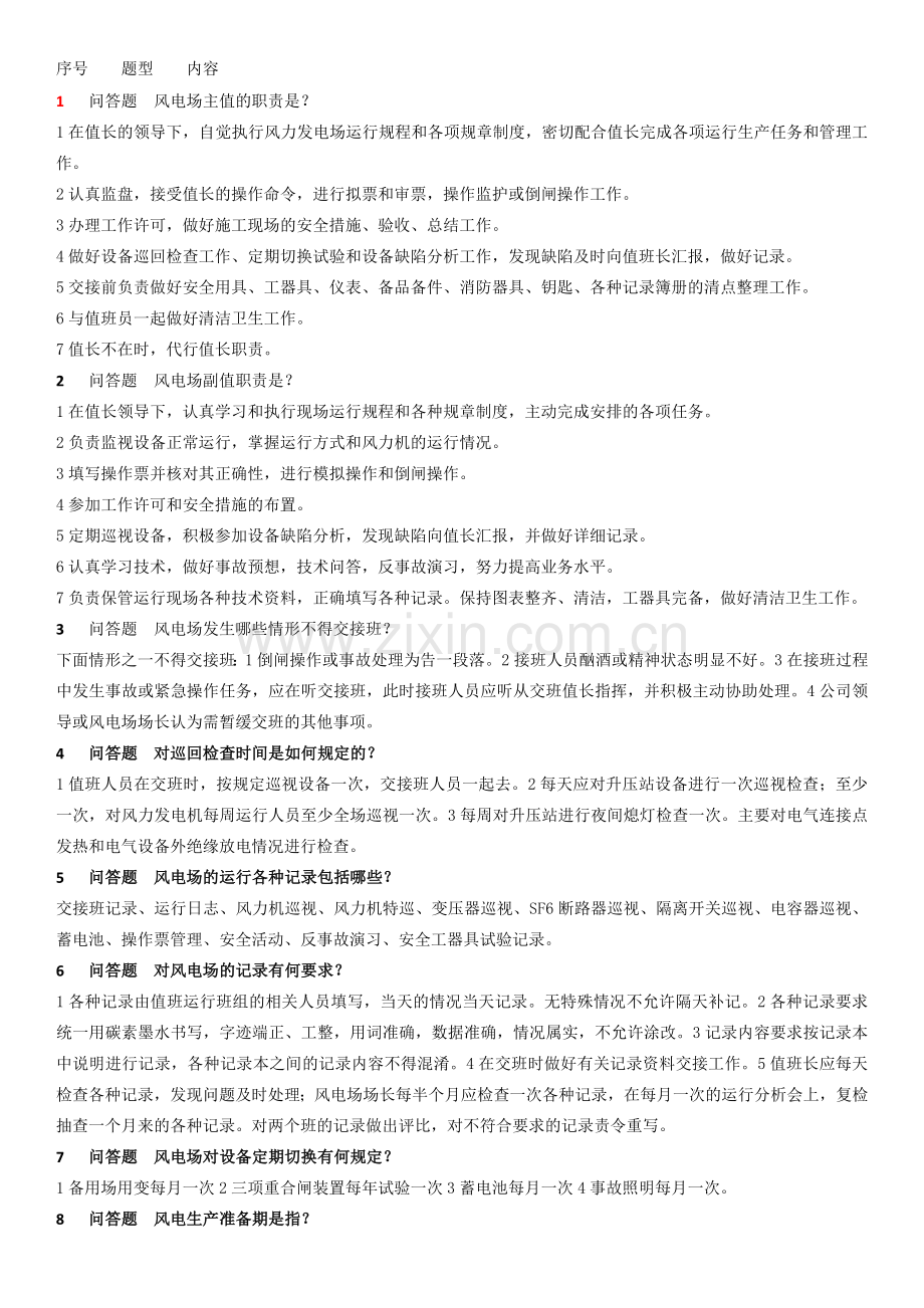 风电场运行管理-(答案).docx_第1页