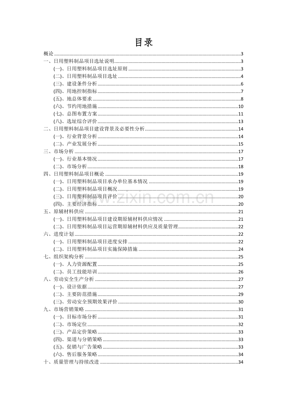 2024年日用塑料制品项目可行性分析报告.docx_第2页