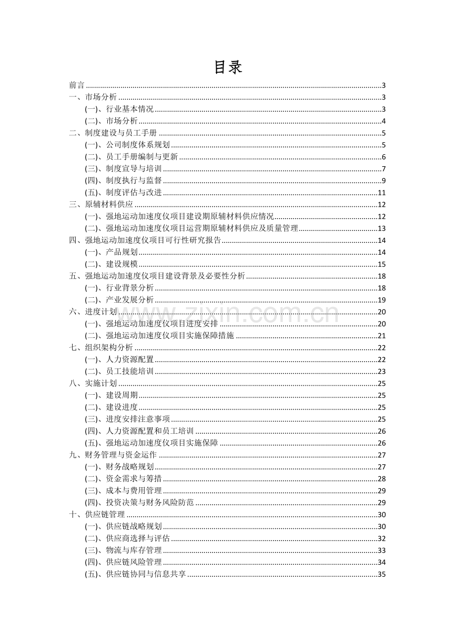 2024年强地运动加速度仪项目可行性分析报告.docx_第2页
