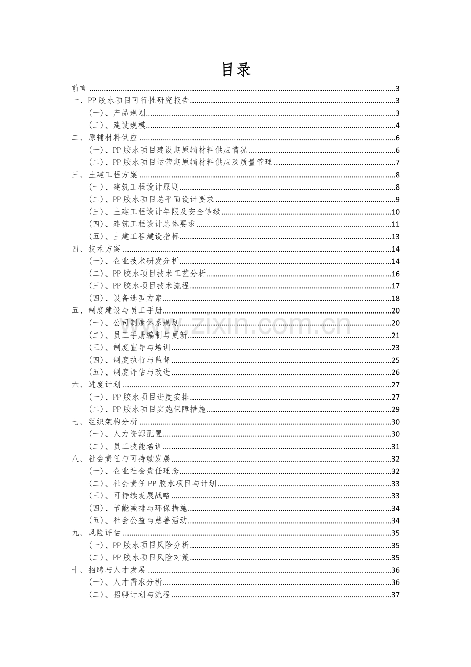 2024年PP胶水项目深度研究分析报告.docx_第2页