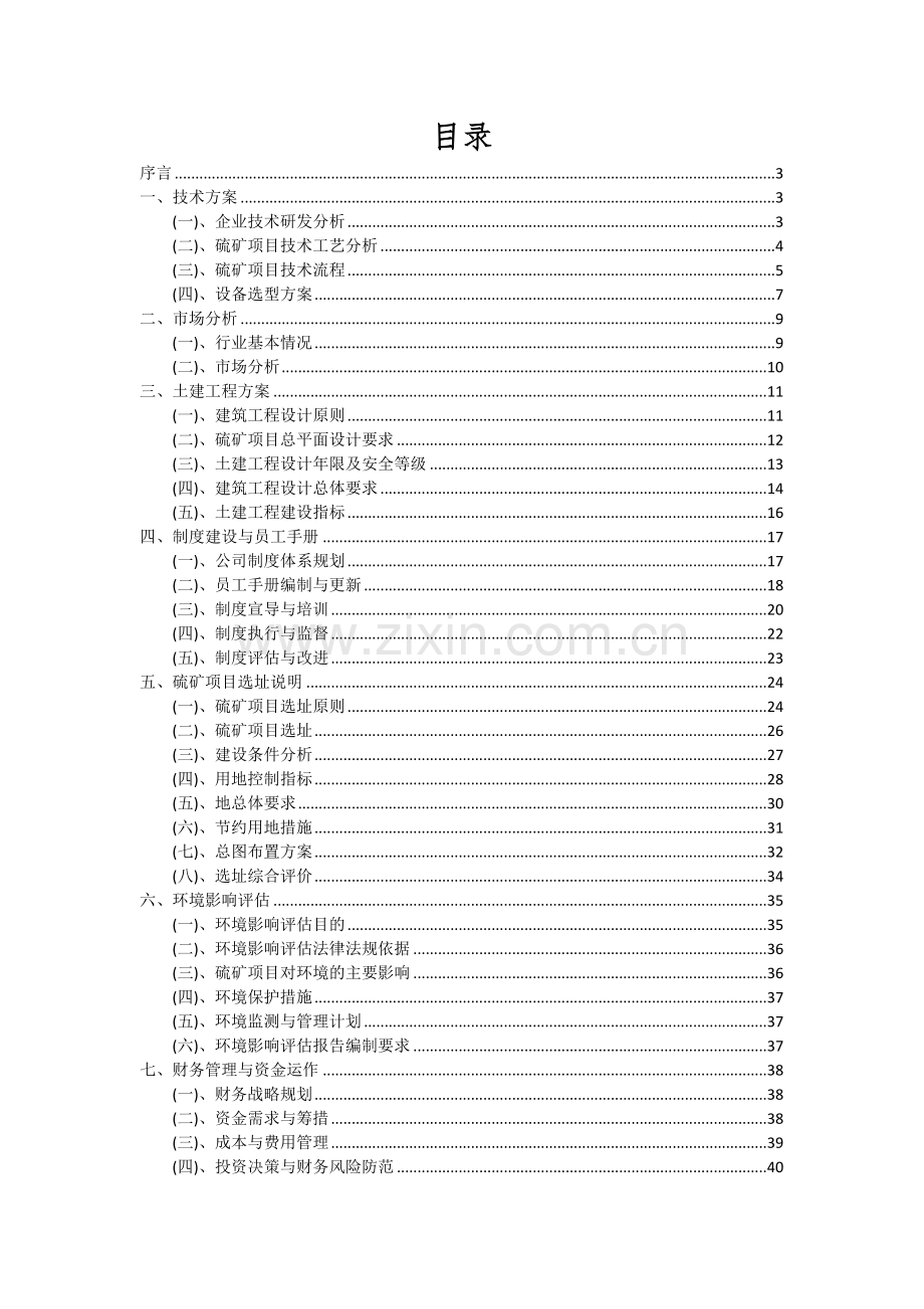 2024年硫矿项目可行性分析报告.docx_第2页