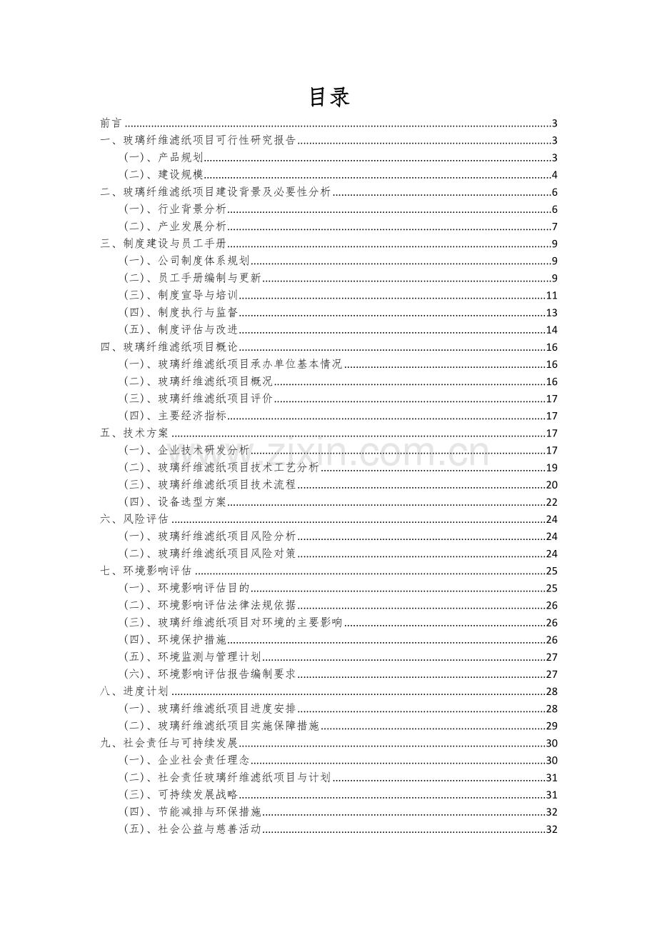 2024年玻璃纤维滤纸项目可行性分析报告.docx_第2页