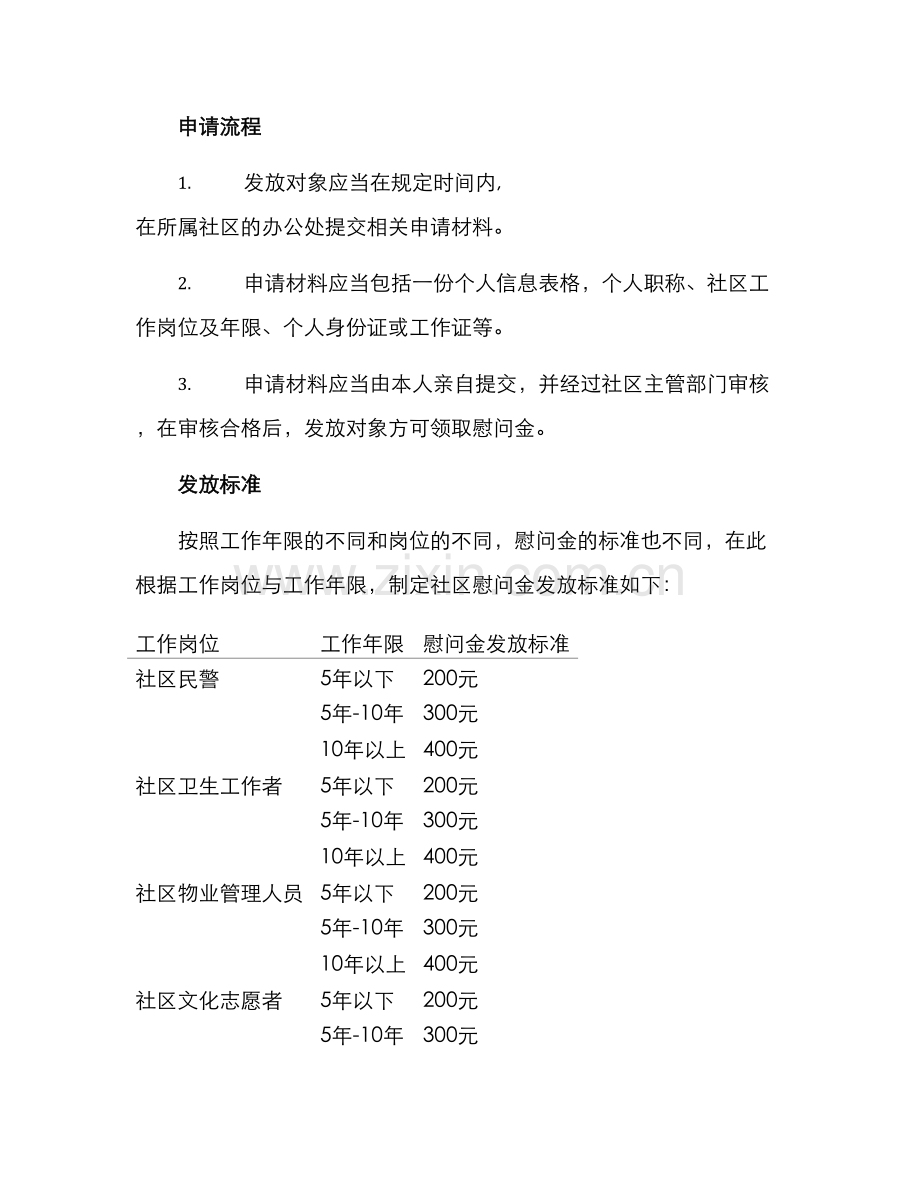 社区慰问金发放方案.docx_第2页